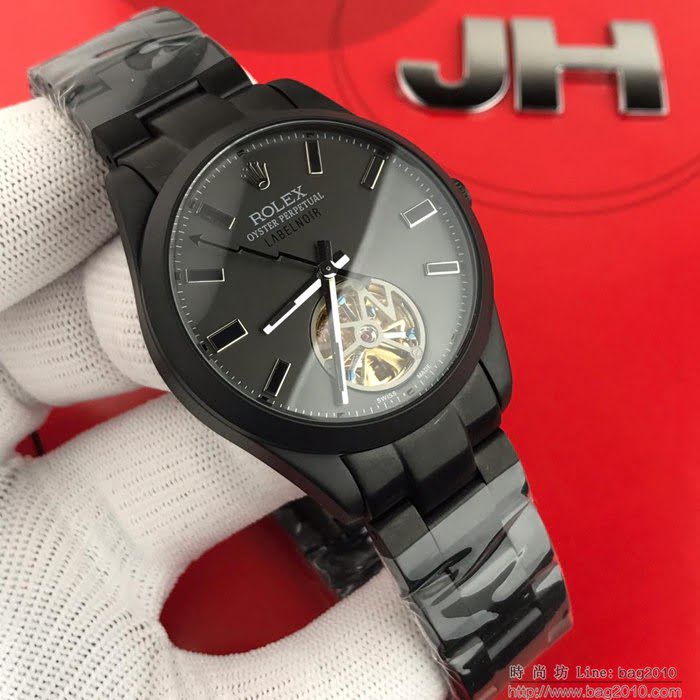 ROLEX勞力士 116400閃電 Label Noir工作室改裝 史上第一只勞力士陀飛輪 非常炫酷 男士腕表  wssb4718